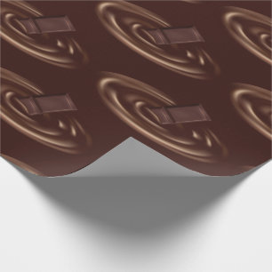 Papier Cadeau Fonte de Chocolat Bar dans le chocolat liquide