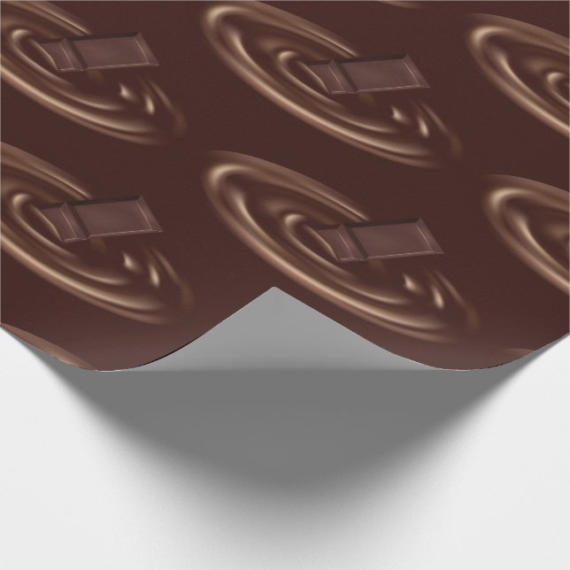 Papier Cadeau Fonte de Chocolat Bar dans le chocolat liquide (Coin)