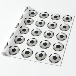 Papier Cadeau Football Ball Pop Art