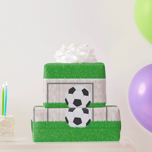 Papier Cadeau Football Et Objectif (Créateur téléchargé)