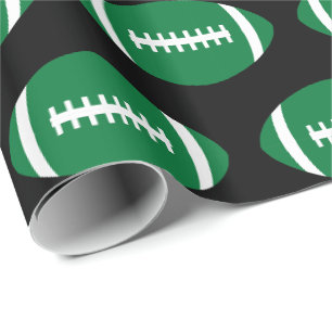 Papier Cadeau Football Joueur équipe de football Green Football 