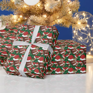 Papier Cadeau Football Noël   Nom do-it-yourself