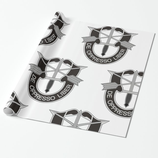 Papier Cadeau Forces spéciales SF De Oppresso Liber (Déroulé)