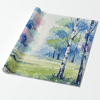Papier Cadeau Forest landscape