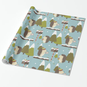 Papier Cadeau Forêt de bois mite