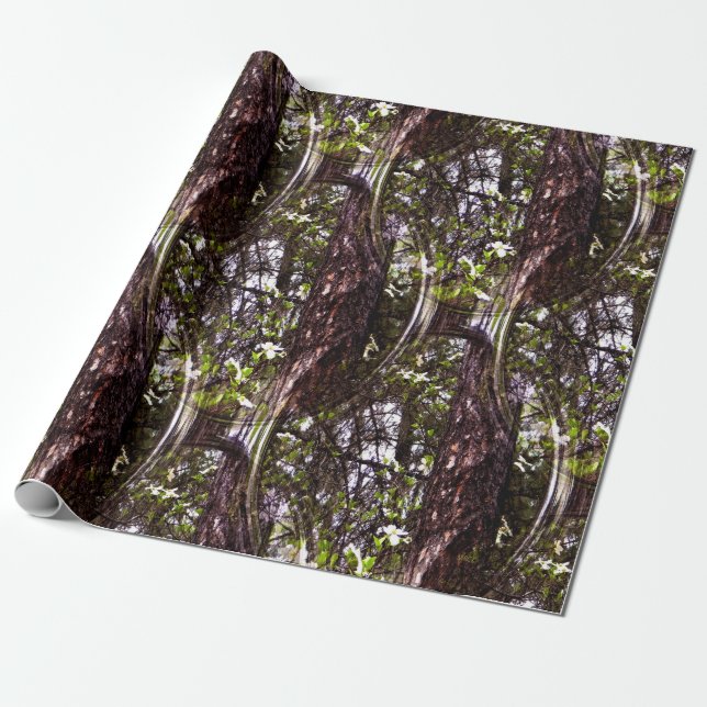Papier Cadeau Forêt de Dogwoods.... (Déroulé)