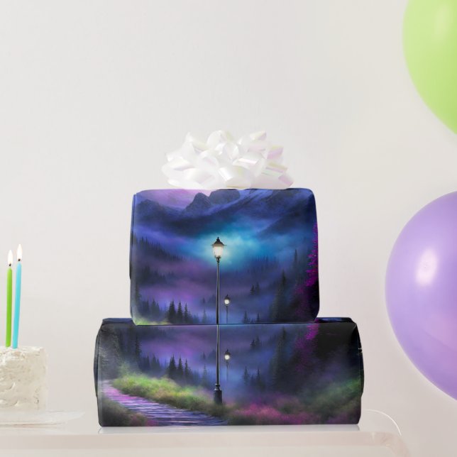 Papier Cadeau Forêt enchantée (Cadeaux de fête)
