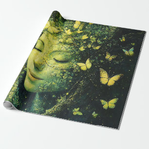Papier Cadeau Forêt enchantée de la déesse papillon (3)