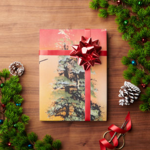 Papier Cadeau Forêt festive
