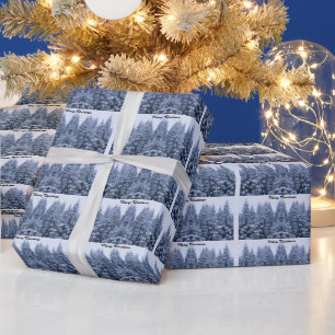Papier Cadeau Forêt hivernale magique - coutume