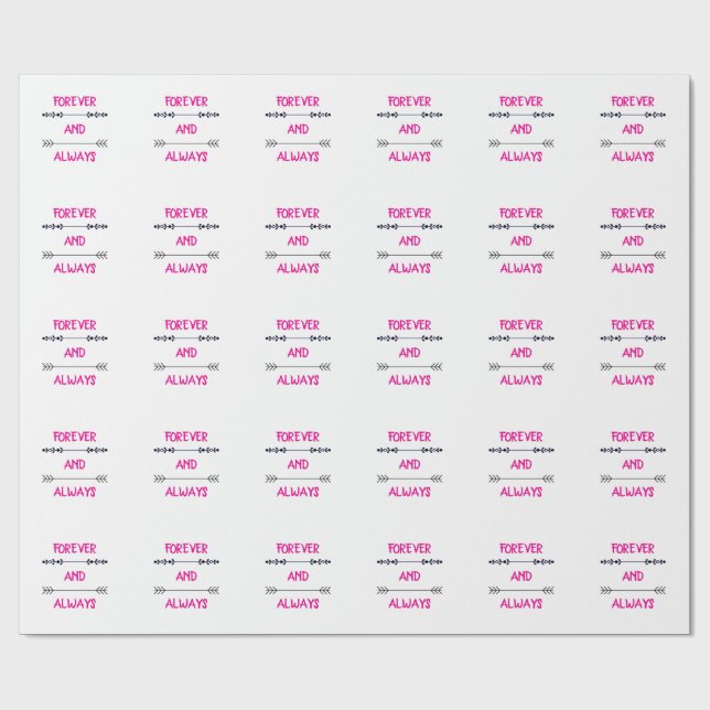 PAPIER CADEAU FOREVER AND ALWAYS (Plat)