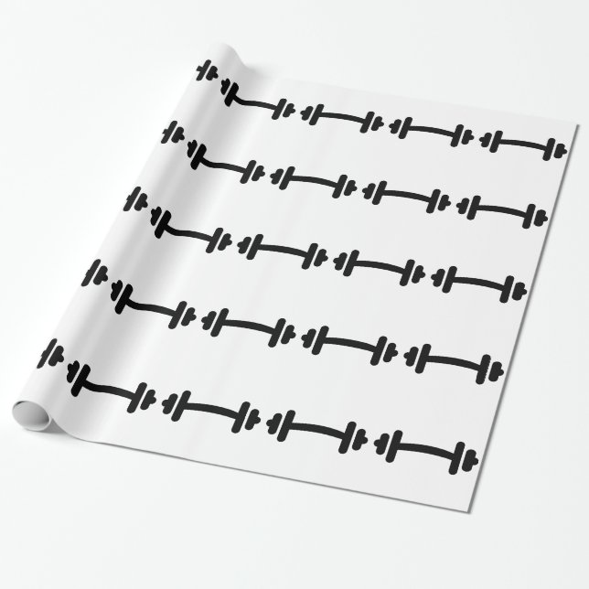 Papier Cadeau Formation d'haltère d'haltère (Déroulé)