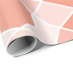 Papier Cadeau Forme aléatoire de contraste géométrique monochrom