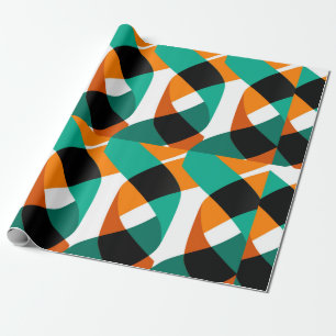 Papier Cadeau Formes modernes et motif géométrique transparent e