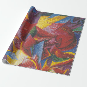 Papier Cadeau Formes plastiques d'un cheval - Umberto Boccioni