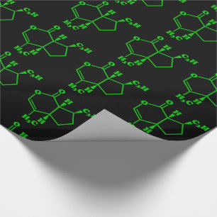 Papier Cadeau Formule chimique moléculaire de Catnip Nepetalact