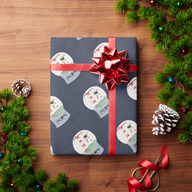 Papier Cadeau Fort Moore Snowglobe Giftwrap (Cadeau de vacances)