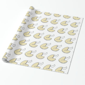 Papier Cadeau Fortune Cookie Lucky Chinese Food Cartoon