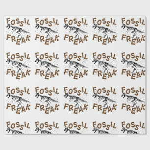 Papier Cadeau Fossile Freak Paléontologie Dinosaure Bones