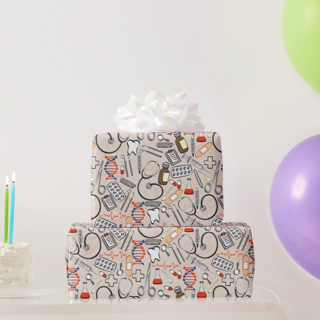 Papier Cadeau Fournitures Médicales (Cadeaux de fête)