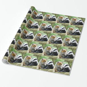 Papier Cadeau Foxcub & Badger Cute !