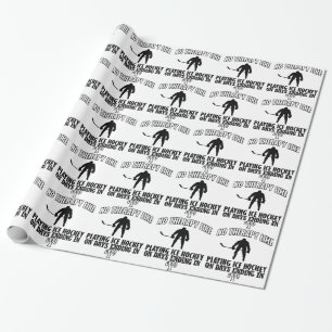 Papier Cadeau frais et tendant des CONCEPTIONS de hockey sur