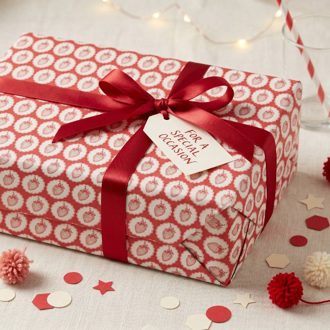 Papier Cadeau Fraise (Créateur téléchargé)