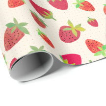 Fraise Élégante Illustrée à la Main Inspirée Rétro