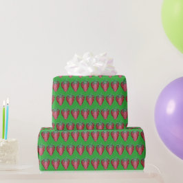Papier Cadeau Fraises rouges Berry Berry Berries