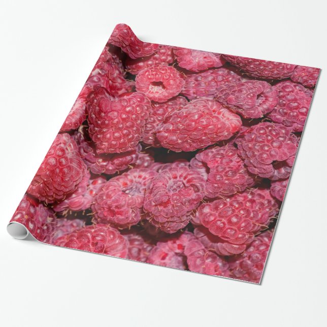 Papier Cadeau Framboise (Déroulé)