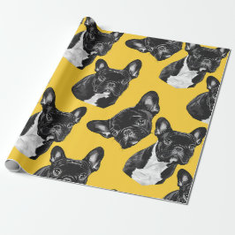 Papier Cadeau Français Bulldog Fun Wrapper Papier