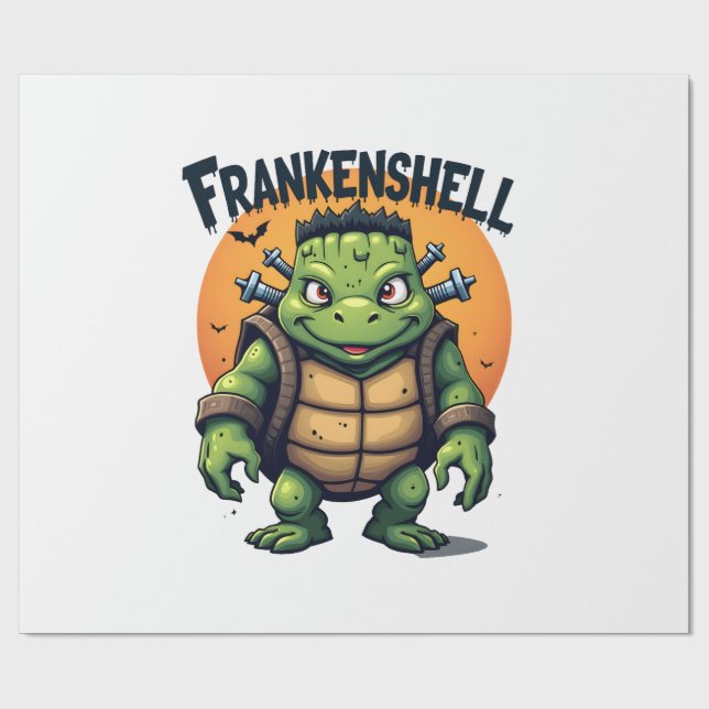 Papier Cadeau Frankenshell Turtle (Plat)