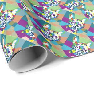 Papier Cadeau French Bulldog assis