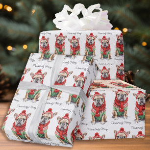 Papier Cadeau French Bulldog Personnalisé Amoureux des chiens No