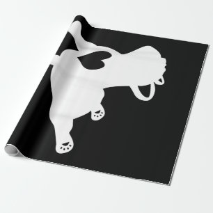 Papier Cadeau French Bulldog Yoga Pose Amour Coeur Cadeau