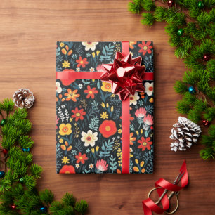 Papier Cadeau Frida Khalo Floral