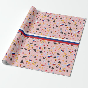 Papier Cadeau From Russia With Love-Russian flag