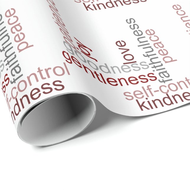 Papier Cadeau Fruit de l'art de mot d'esprit (Coin rond)