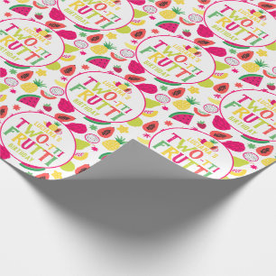 Papier Cadeau Fruits à deux tti fête d'anniversaire 2 Anniversai