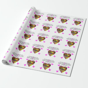 PAPIER CADEAU FRUITS DE L'ESPRIT DES GALATIENS FLORAUX