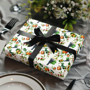 Papier Cadeau Fruits vintages