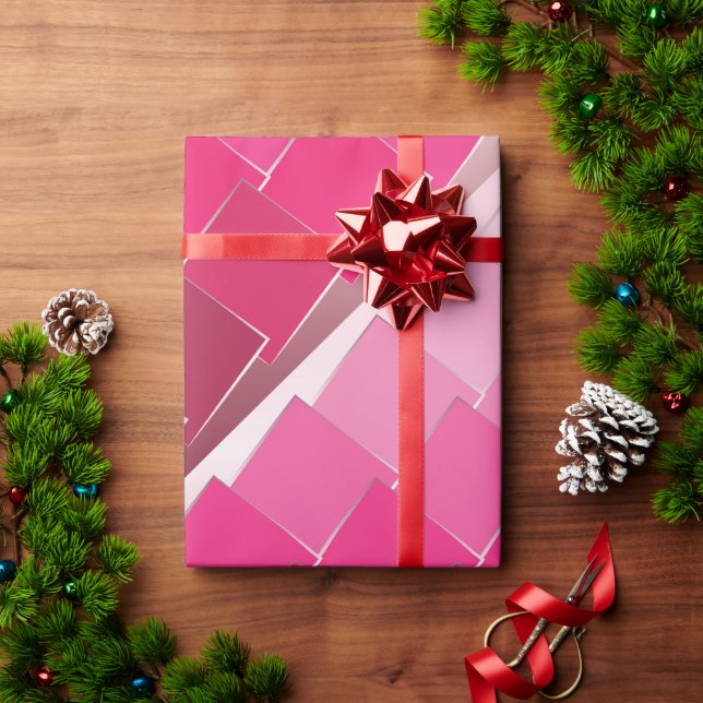 Papier Cadeau fuchsia 11 (Cadeau de vacances)