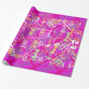 Papier Cadeau Fuchsia Union Jack