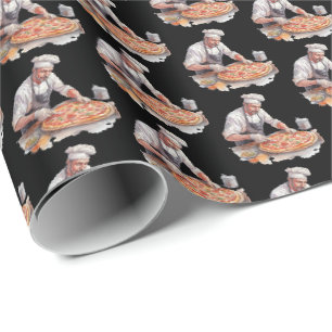 Papier Cadeau Fun carrelage pâtisserie pizzeria carrelée