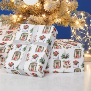 Papier Cadeau Fun de Noël sur Arrière - plan blanc