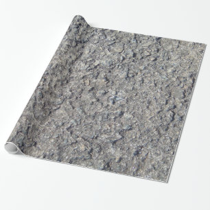 Papier Cadeau Fun gris faux béton brut