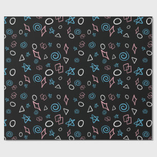 Papier Cadeau Fun motif répétitif dans les couleurs du drapeau t