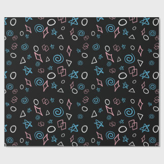 Papier Cadeau Fun motif répétitif dans les couleurs du drapeau t