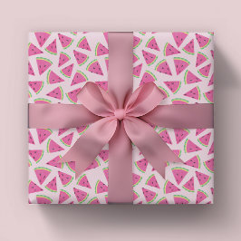Papier Cadeau Fun Pink Tropical Summer Watermelon motif