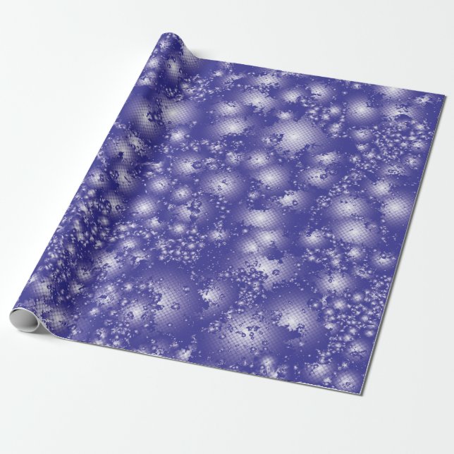 Papier Cadeau Fun PURPLE Abstrait Encre Super motif Splash (Déroulé)